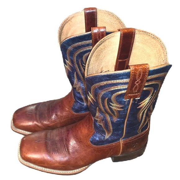 Ariat 12D Plano Western Boots Lightweight Square Toe - Picture 8 of 9